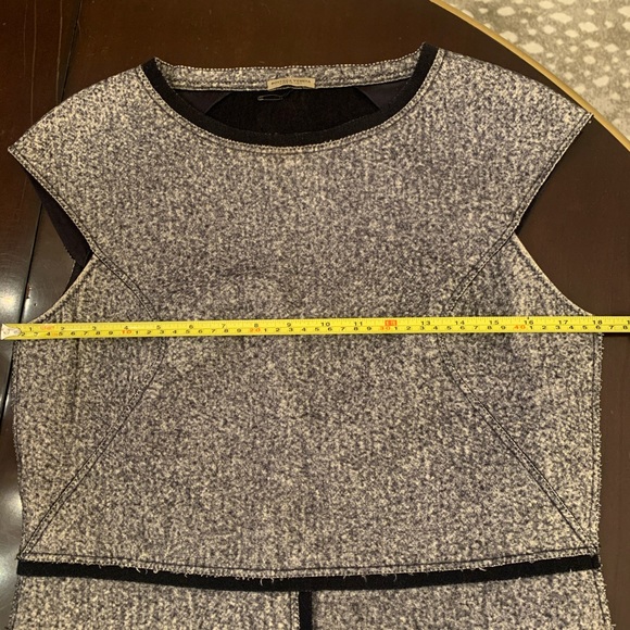 Bottega Veneta Grey Wool Raw Edge Dress - Picture 6 of 9
